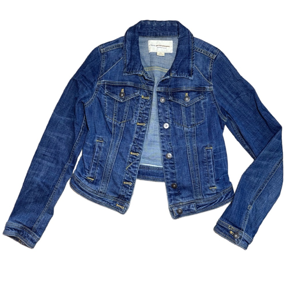 Anthropologie Pilcro and the Letterpress Denim Trucker Jacket